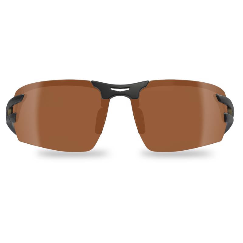 Edge Salita Anti-Fog Vapor Shield Safety Glasses Copper Lens Black Frame 1 pk