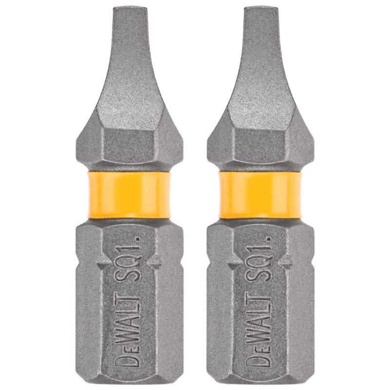 DeWalt Max Fit Square #1 X 1 in. L Screwdriver Bit Set Steel 2 pk