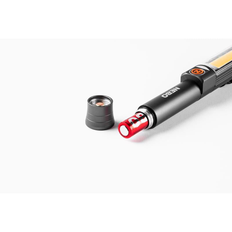 NEBO Franklin 500 lm Black/Orange LED Stick Light AA Battery