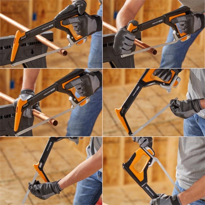 Fiskars TrueTension 12 in. Bi-Metal Hacksaw Black/Yellow 1 pc