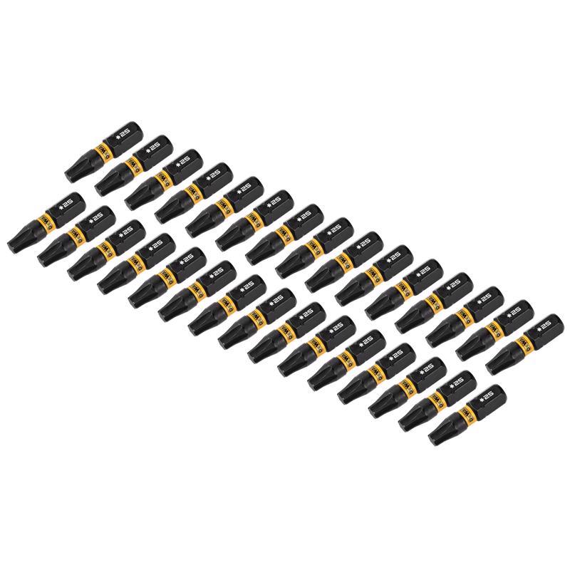 DeWalt FlexTorq Torx T25 X 1 in. L Impact Driver Bit Set Steel 30 pc