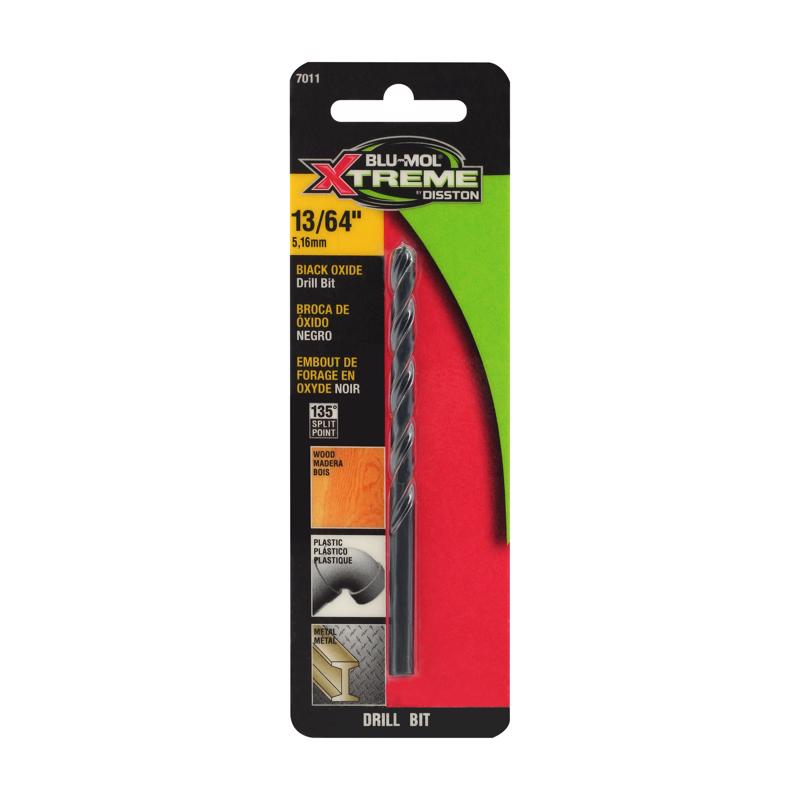 Blu-Mol Xtreme 13/64 in. High Speed Steel Drill Bit 1 pk