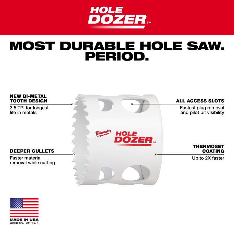 Milwaukee Hole Dozer Bi-Metal Hole Saw Kit 10 pk