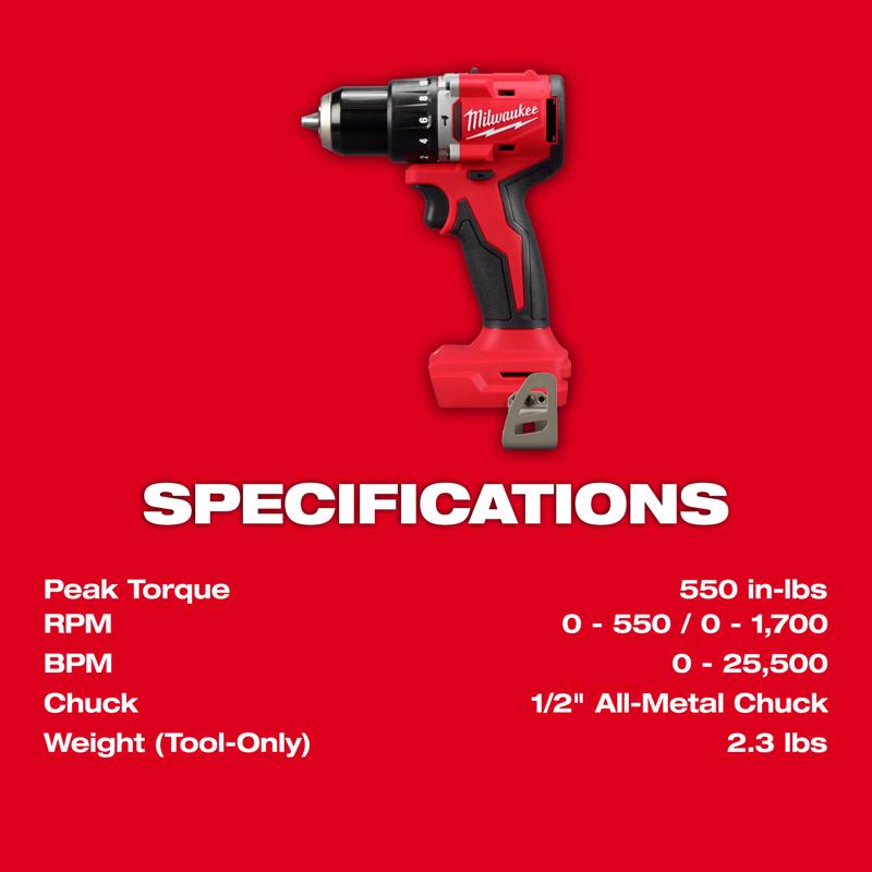 Milwaukee M18 Cordless Brushless 2 Tool Combo Kit
