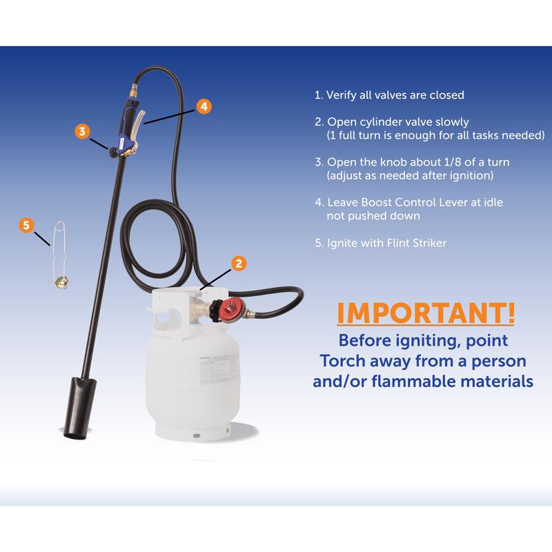 Flame King Weed Burner Weed Torch Kit 1 pc Propane