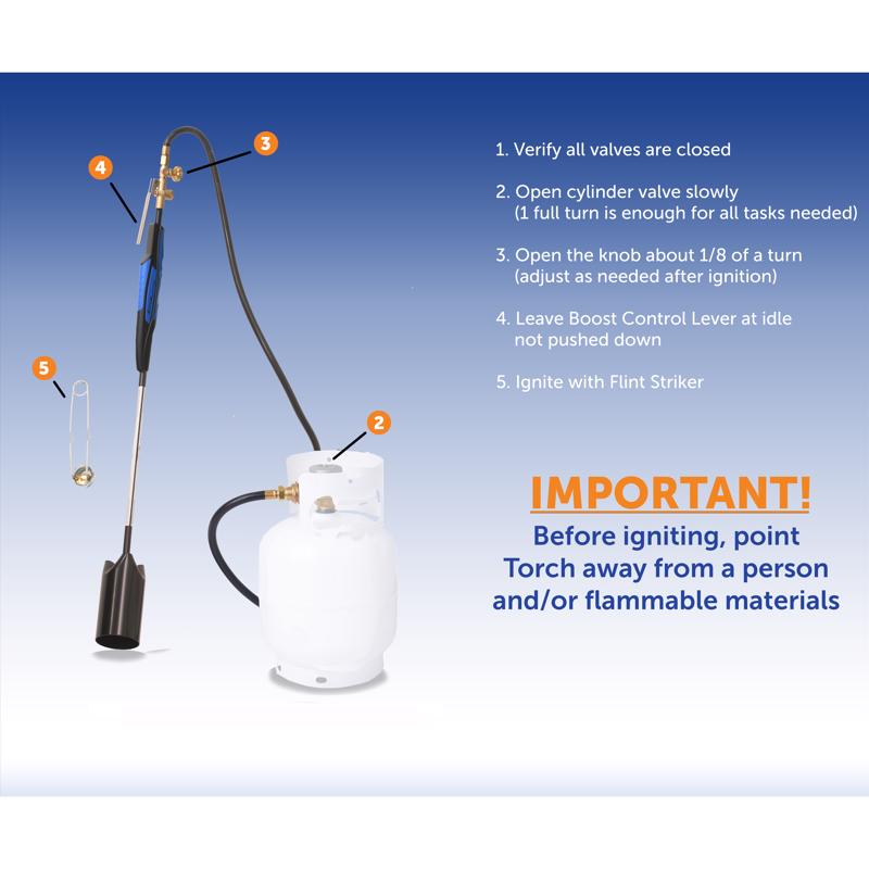 Flame King 13 ft. L Heavy Duty Weed Torch Kit 1 pc Propane