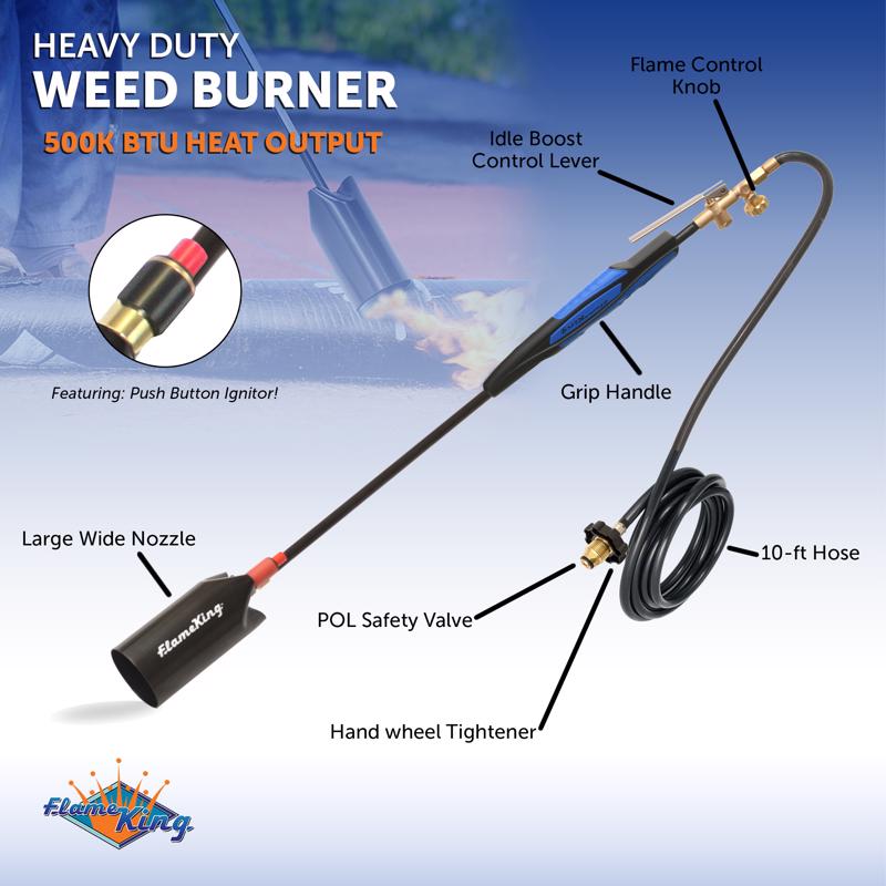 Flame King Weed Burner Weed Torch Kit 1 pc Propane