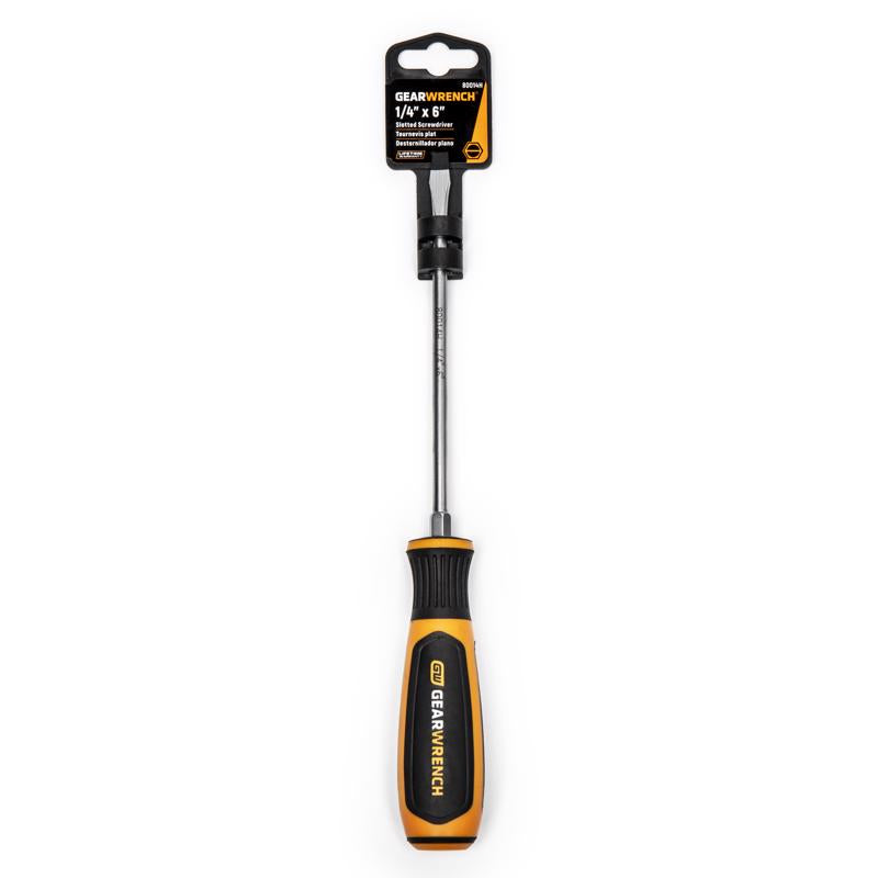 GEARWRENCH 1/4 in. X 6 in. L Slotted Screwdriver 1 pk