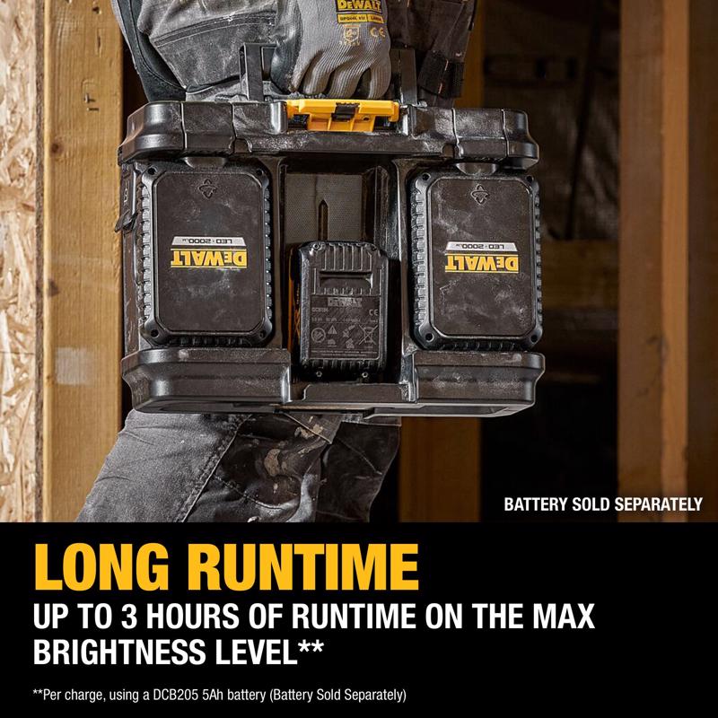 DeWalt ToughSystem 2.0 4000 lm LED Battery Handheld Work Light
