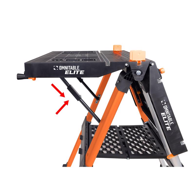 Omnitable 24.8 in. L X 33 in. W X 32 in. H Folding Work Table 440 lb. cap.