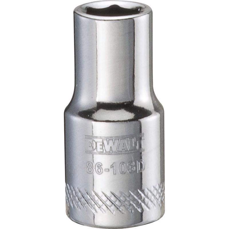 DeWalt 6 mm X 1/4 in. drive Metric 6 Point Socket 1 pc
