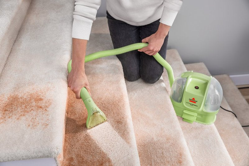 Bissell Little Green 4064 Mini Portable Carpet Cleaner, 16 oz Tank, 4 in W Cleaning Path, Tea