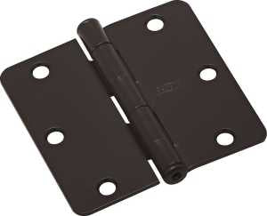 National Hardware N830-202 Door Hinge, 3 in H Door Leaf, 3 in L x 3in W, Cold Rolled Steel, Oil-Rubbed Bronze, 50 lb