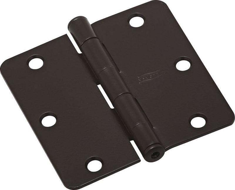 National Hardware N830-202 Door Hinge, 3 in H Door Leaf, 3 in L x 3in W, Cold Rolled Steel, Oil-Rubbed Bronze, 50 lb