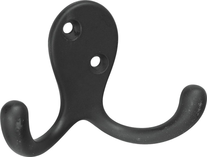 National Hardware SPB1430 Series N830-153 Robe Hook, 2 -Hook, Zinc, Oil-Rubbed Bronze