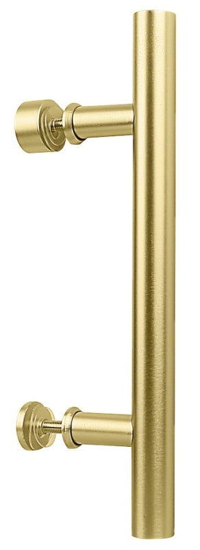 National Hardware N700-102 Madison Pull, 31/32 in W, 2-21/32 in D, 12 in H, Steel, Brushed Gold