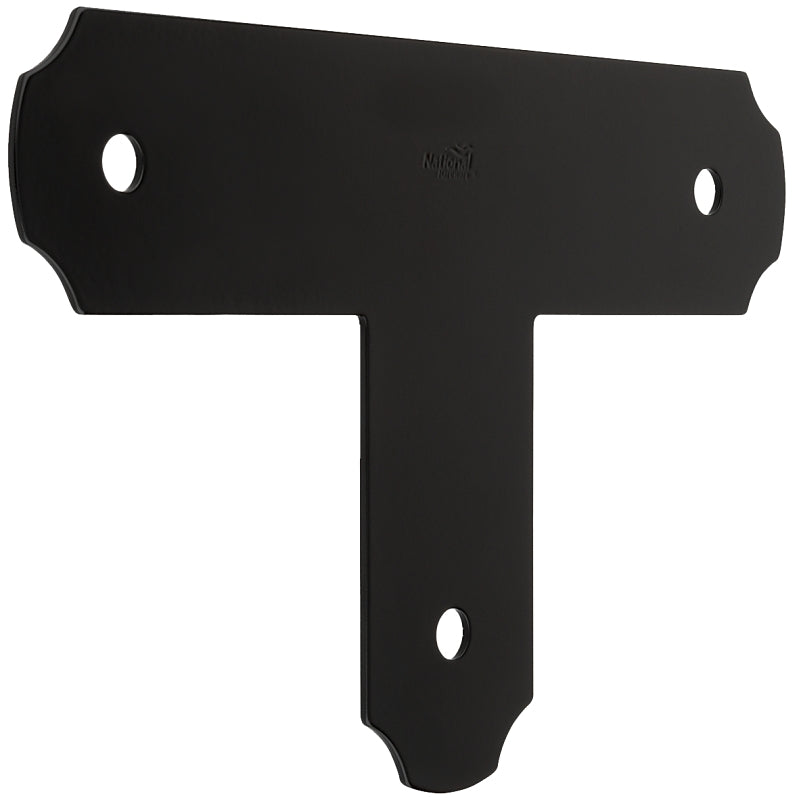 National Hardware Hartley Series N800-012 T-Strap, 13-1/2 in L, 8-1/4 in W, Steel, Storm Shine Powder-Coated