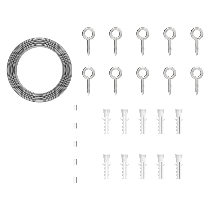 National Hardware N900-012 Garden Trellis Hardware Kit, Aluminum/Plastic/Stainless Steel, Multi-Color