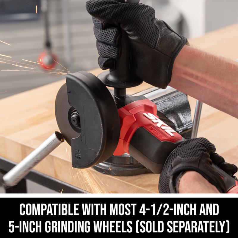 SKIL 20V PWRCORE 20 Cordless 4-1/2 in. Angle Grinder Kit (Battery & Charger)