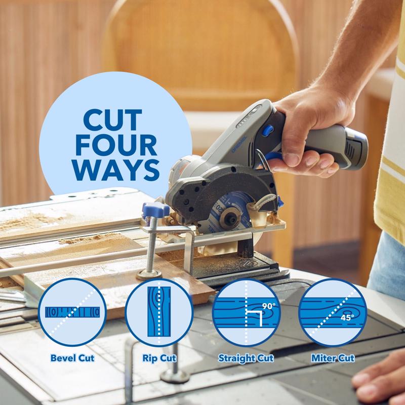 Dremel 12V Blueprint 2 amps 3-3/8 in. Cordless Brushless Compact Circular Saw Kit (Battery & Charger