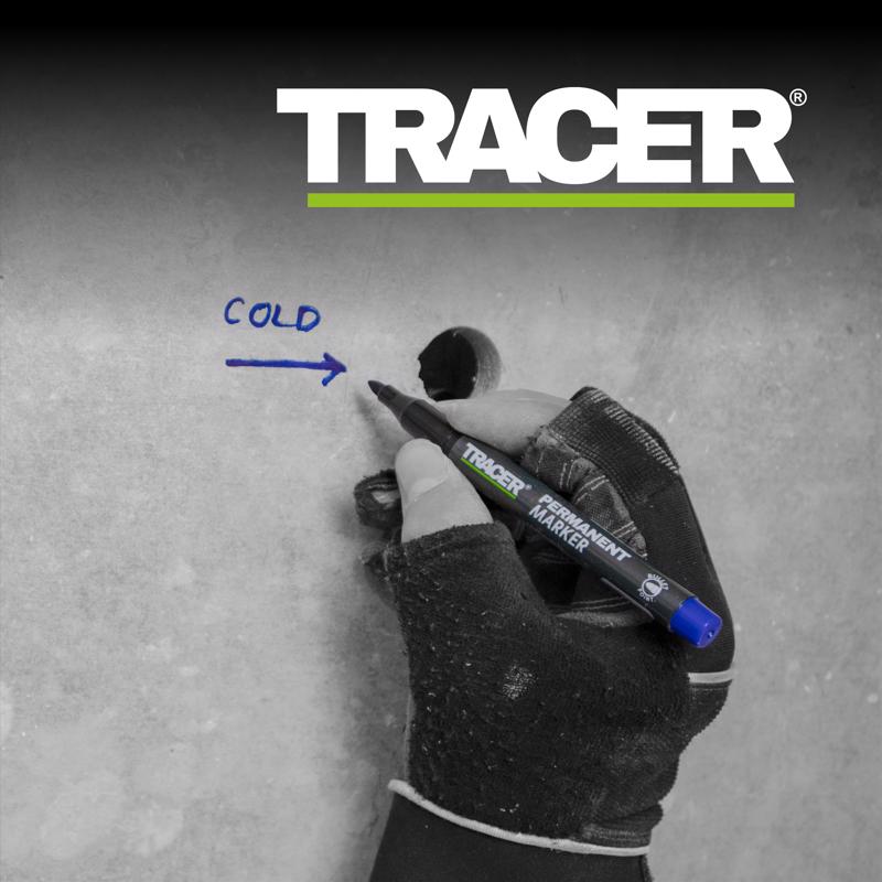 Tracer 6 in. L Permanent Marker Blue 1 pc