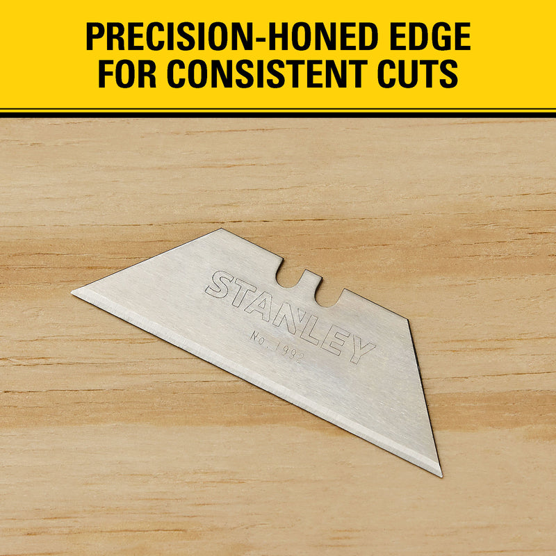 Stanley High Carbon Steel Heavy Duty Blade Dispenser with Blades 2.4 in. L 100 pc
