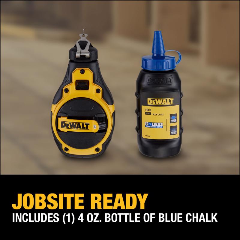 DeWalt Blue Bi-Material Chalk Line Reel Kit