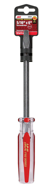 Ace 5/16 in. X 6 in. L Slotted Screwdriver 1 pc, Pack of 3