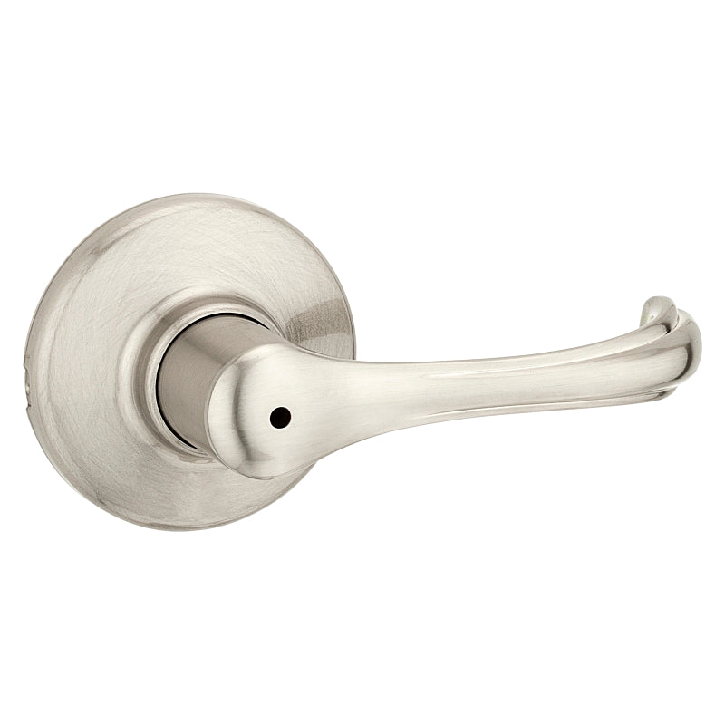 Kwikset 300DNL 15 Privacy Lever, Thumbturn Lock, Satin Nickel, Zinc, Residential, Re-Key Technology: SmartKey, 3 Grade