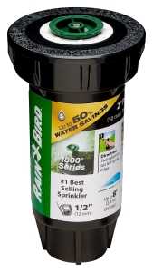 Rain Bird 1802AP8PRS Pressure Regulating Pop-Up Sprinkler, Full-Circle, Part-Circle, 1.02 gpm, 1/2 in Connection, FNPT