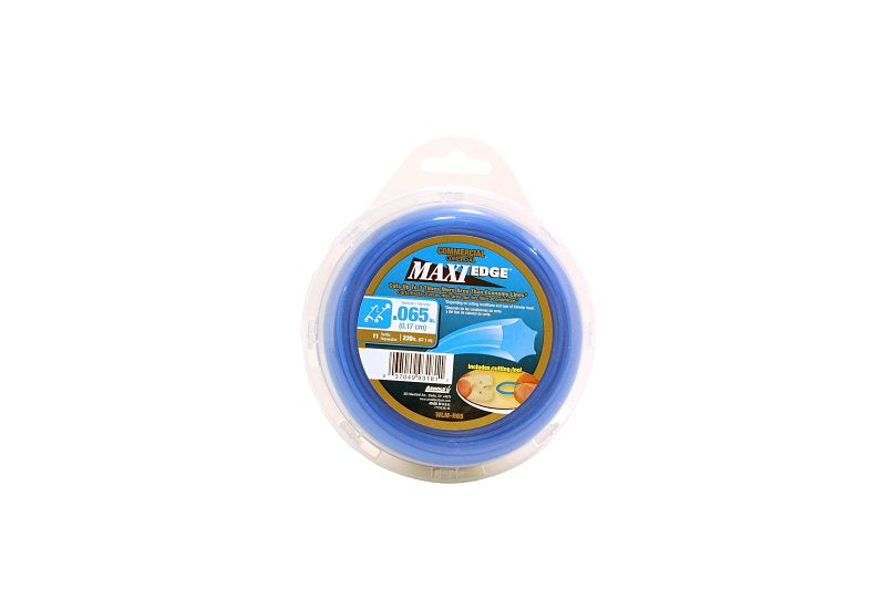 Arnold Maxi Edge Series WLM-H65 Trimmer Line, 0.065 in Dia, 220 ft L, Polymer, Blue
