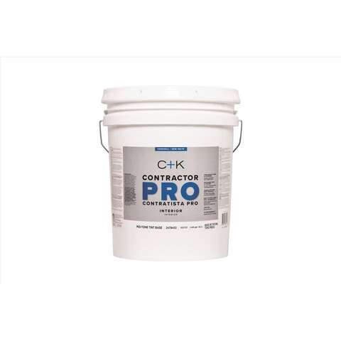 C+K Contractor Pro Eggshell Tint Base Mid-Tone Base Paint Interior 5 gal