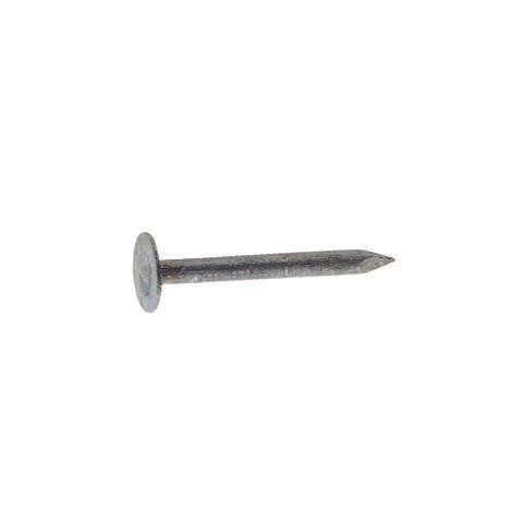 Grip-Rite 1-1/2 in. Roofing Electro-Galvanized Steel Nail Flat Head 1 lb, Pack of 12