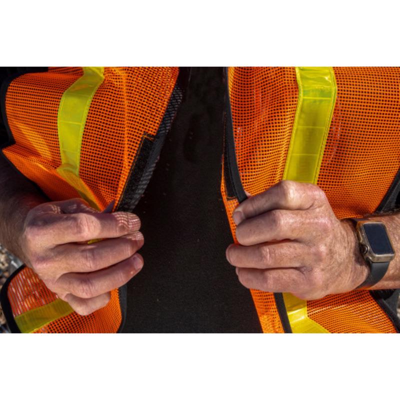 C.H. Hanson Reflective Safety Vest Fluorescent Orange One Size Fits All