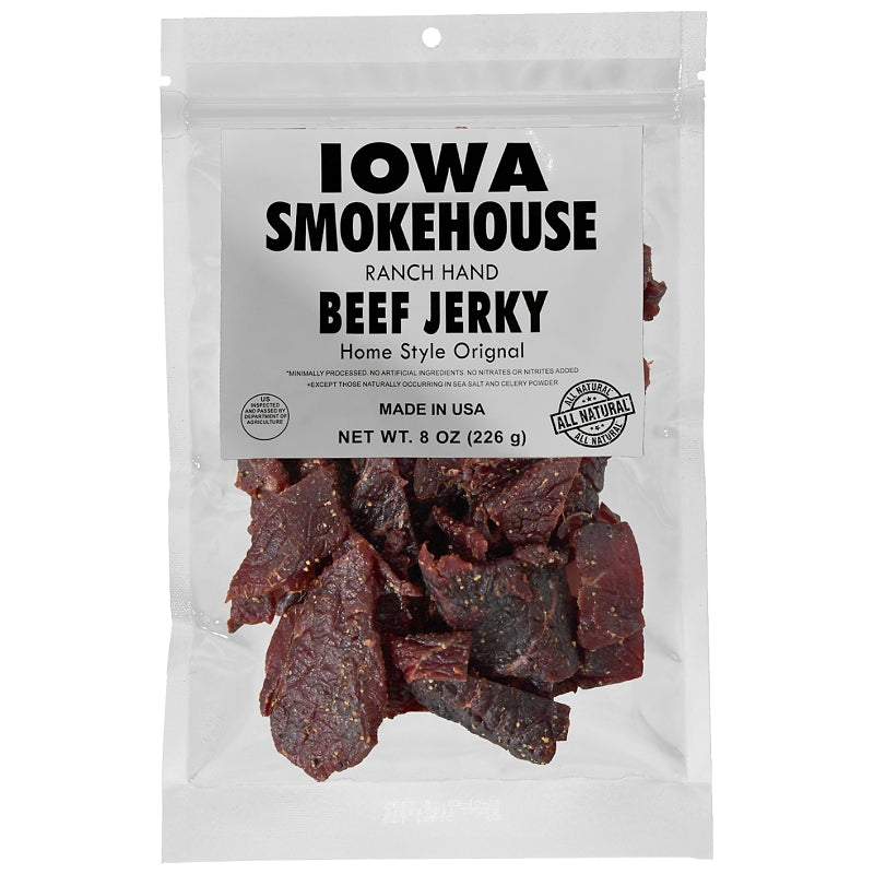 Iowa Smokehouse is-rh8jn-6ct Beef Jerky, 8 oz, Pack of 6