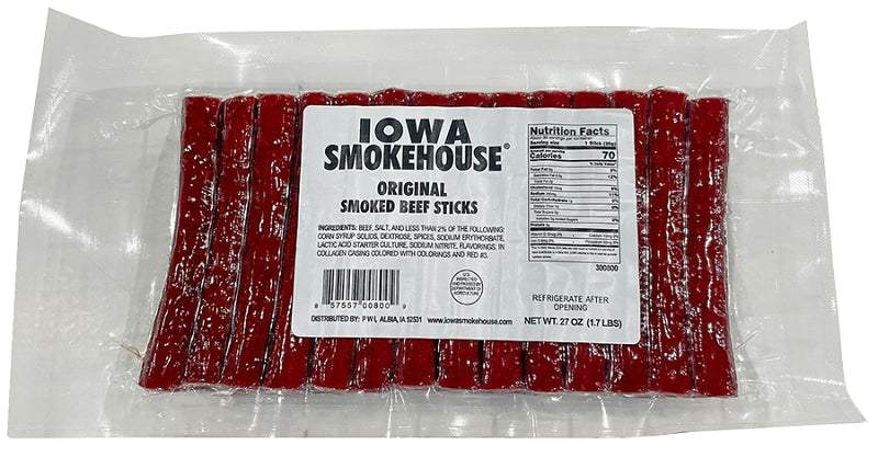 Iowa Smokehouse IS-MB24 Market Blend Meat Stick, Original, 24 oz, Pack of 6