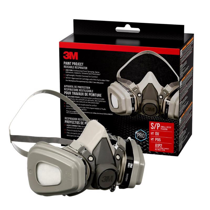 3M P95 Paint Spray and Pesticide Respirator Mask Replacement Filter 5000 White 3 pair