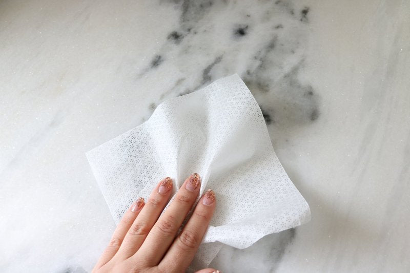 Tub O'Towels TW40-GR Granite and Marble Cleaning Wipes, 8 in L, 7 in W, 1-Ply, Mild, Polypropylene