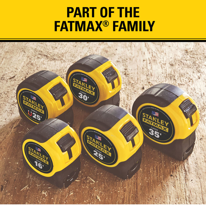 Stanley FatMax 30 ft. L X 1.25 in. W Compact Wide Blade Tape Measure 1 pk