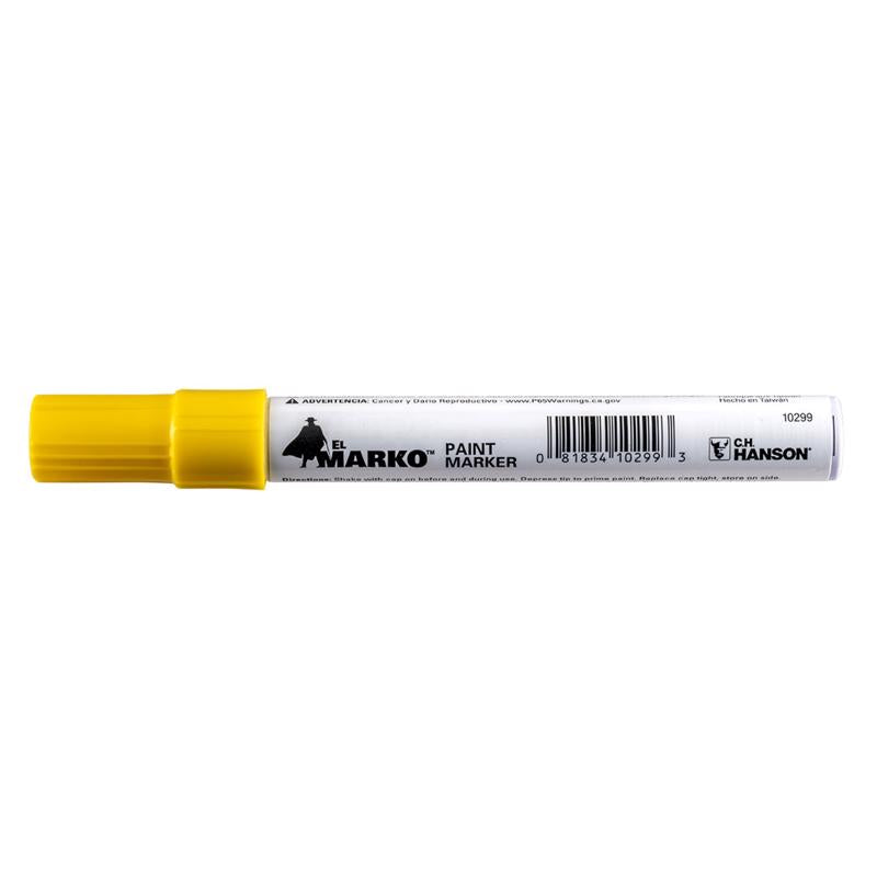 C.H. Hanson El Marko Yellow Valve Tip Paint Marker 1 pk
