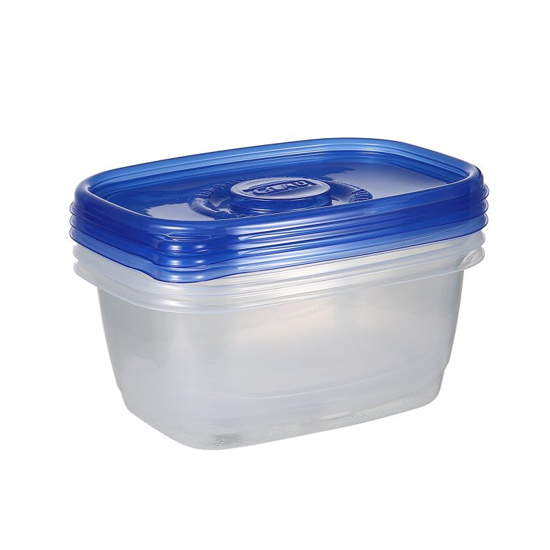Glad BBG10316 Large Deep Dish, 64 oz Capacity, Plastic, Clear, Pack of 3