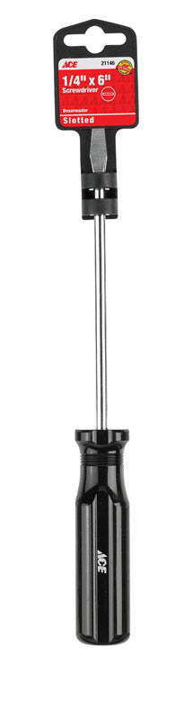 Ace 1/4 in. X 6 in. L Slotted Screwdriver 1 pc, Pack of 3