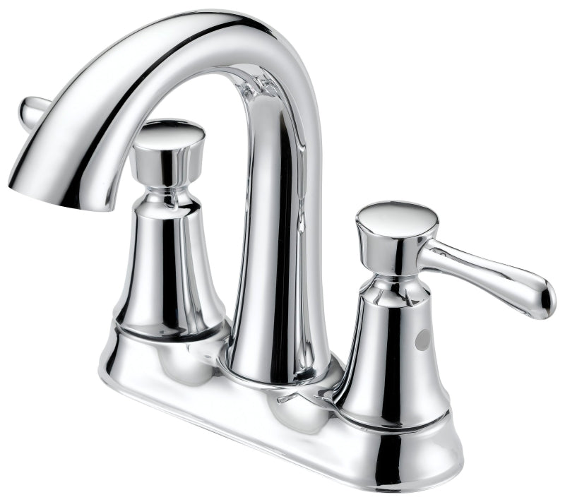 Boston Harbor F51B0035CP Lavatory Faucet, 1.2 gpm, 2-Faucet Handle, 3-Faucet Hole, Metal/Plastic, Chrome, Lever Handle