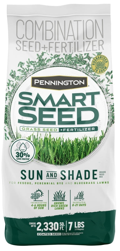 Pennington Smart Seed 100543719 Grass Seed, 7 lb Bag