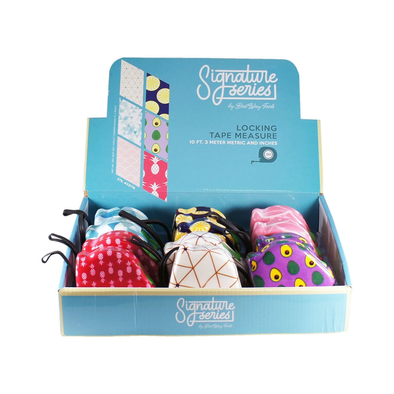 Best Way Tools Signature Series 10 ft. L X 1 in. W Floral Tape Measure 1 pk, Pack of 12