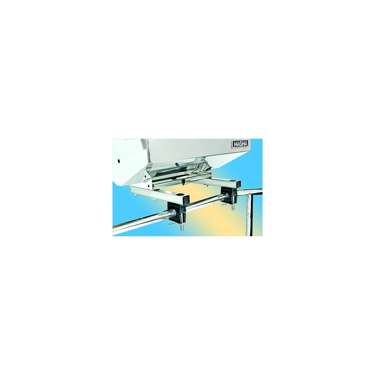 Magma T10-680 ″Dual″ Extended Horizontal Round Rail (HD) Mount For all ChefsMate, Newport, Catalina, FirstMate and Dual Mount Tables (Fits Standard 1″ Rails)