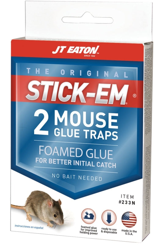 J.T. Eaton 233N Pre-Baited Glue Trap, 3-1/4 in W, 4-1/4 in H, Pack of 24