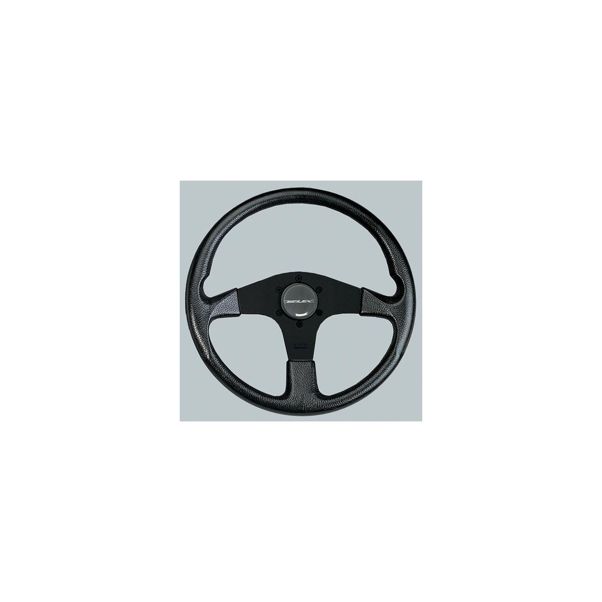 Uflex Corse Steering Wheel, Black PVC Grip w/Black Spokes