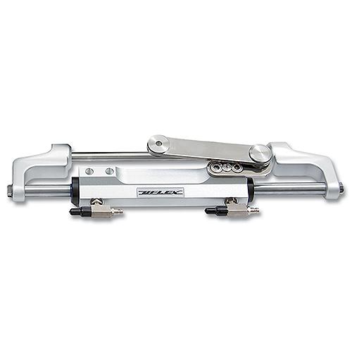 Uflex UC130SVS1P Silversteer Front Mount Hydraulic Port Steering Cylinder w/Straight Arm, 7.93cu.in.