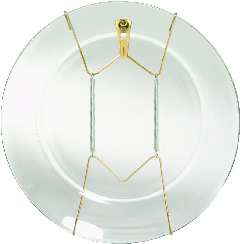 Hillman 50471 Plate Hanger, Steel, Brass/Gold